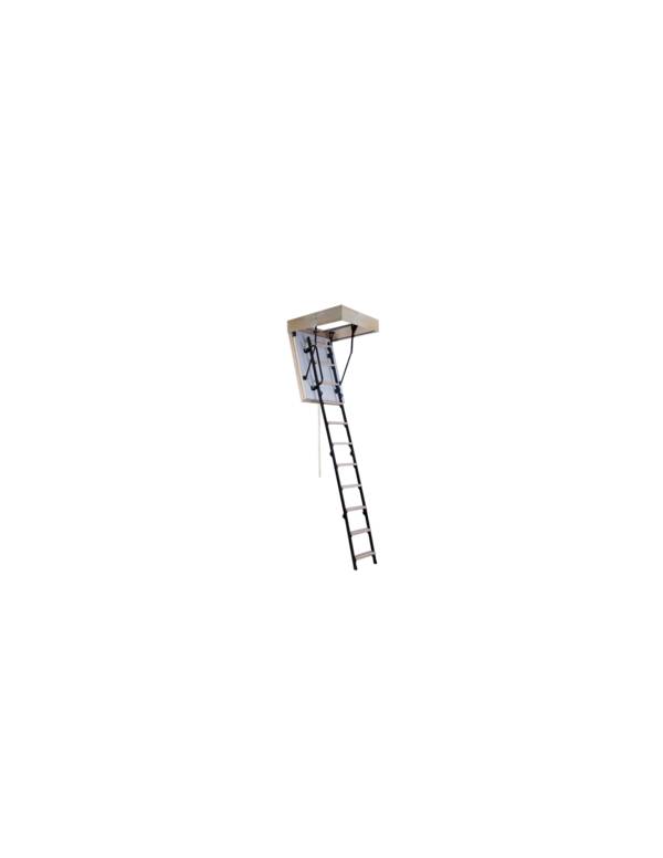 Escalier Escamotable Faible Encombrement Isolé 86 Mm Caisson 90 X 60 Cm