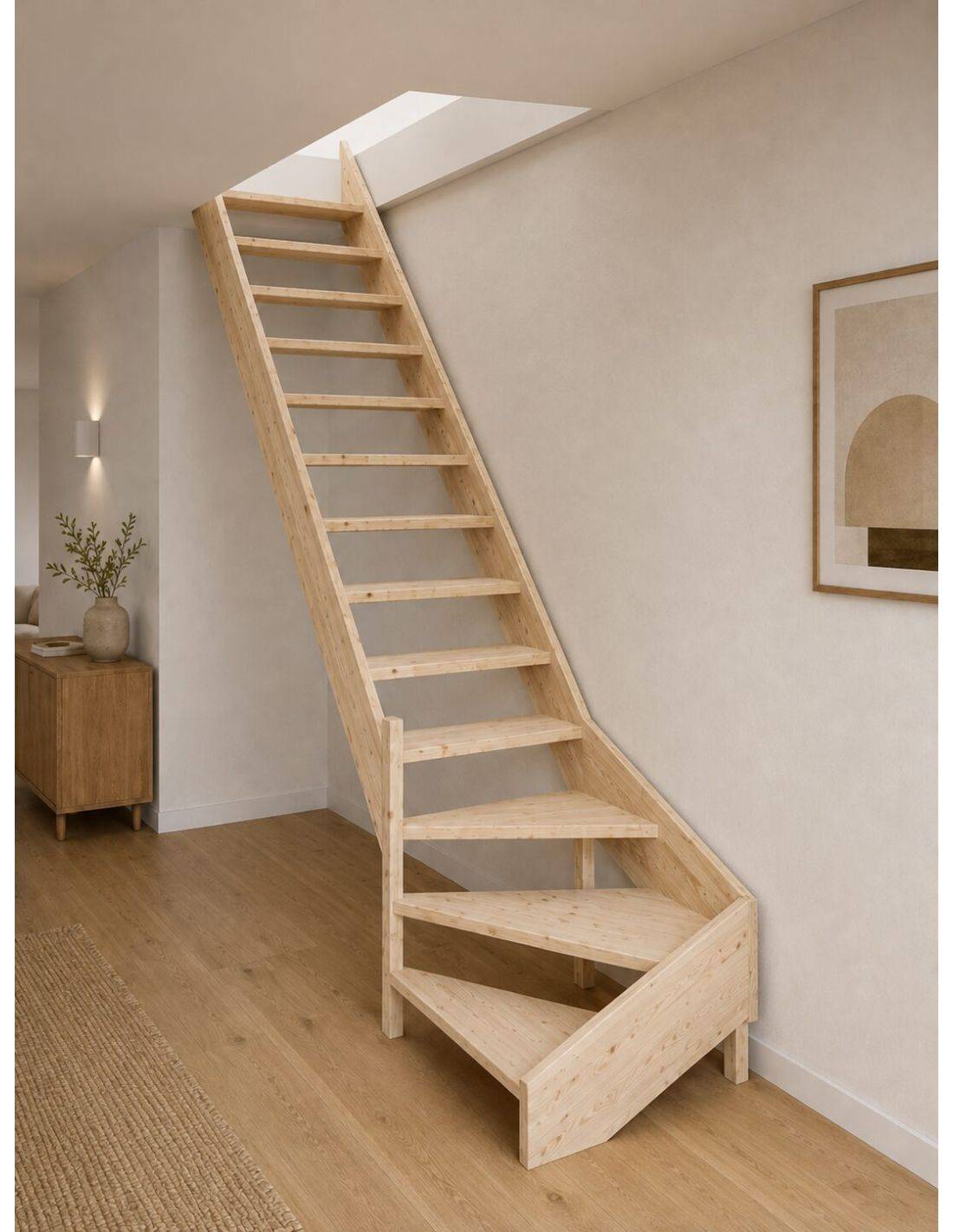 Escalier de meunier AZET Sapin-4