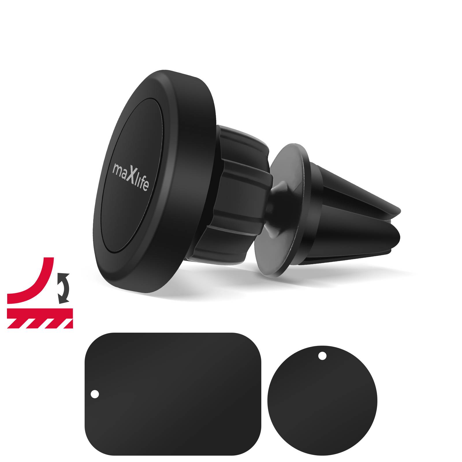 Support Voiture Magnétique pour Smartphones à Fixer sur Grille d'Aération-4