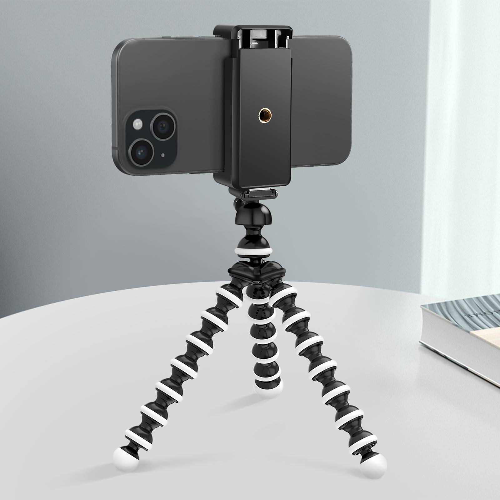 Support Trépied Flexible Octopus Rotatif 360° pour Smartphone Universel-2