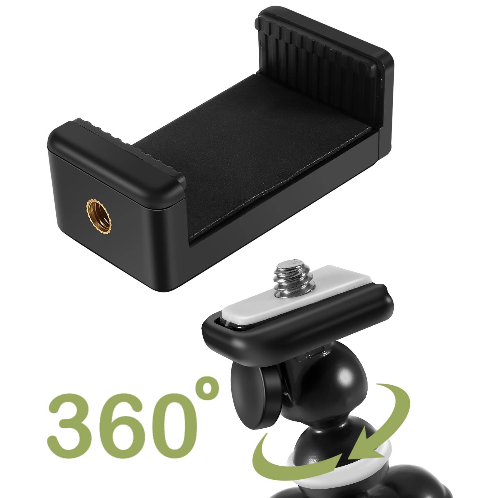 Support Trépied Flexible Octopus Rotatif 360° pour Smartphone Universel-3
