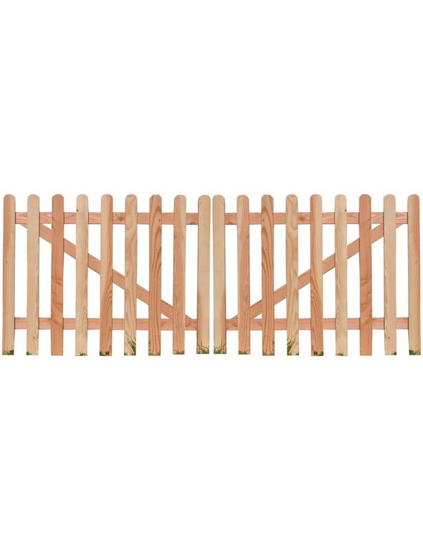 Portail 2 Vantaux En Kit Douglas    3m50