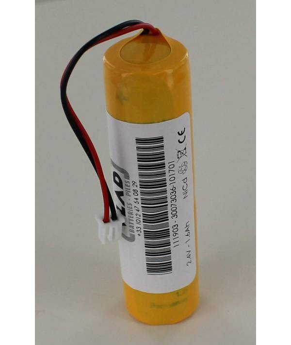 Batterie 2.4V 1.6Ah Nicd 111903 pour bloc URA 117318-0