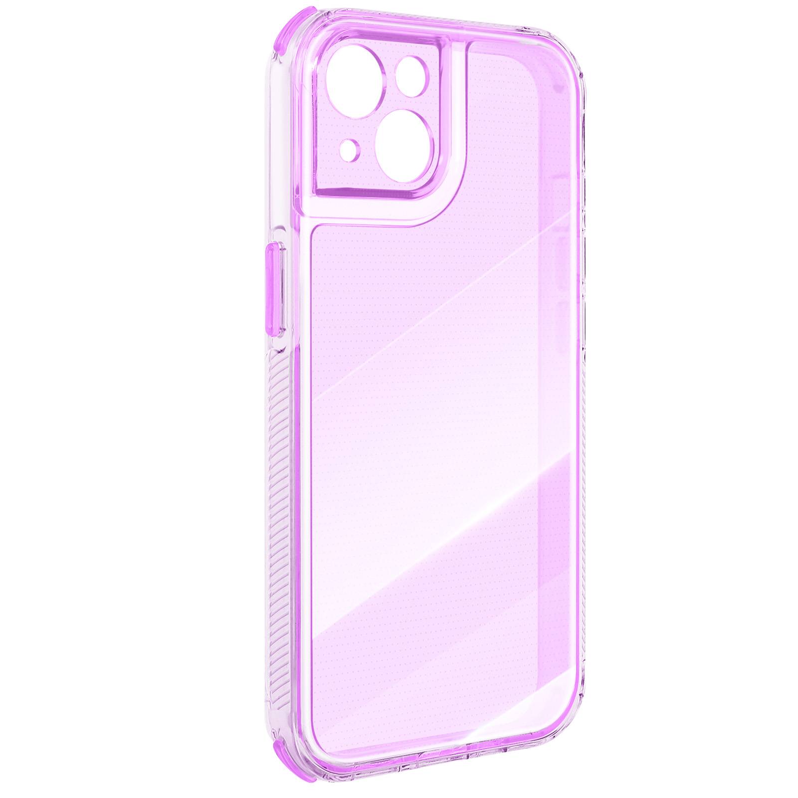 Coque pour iPhone 13 Renforcée Conception Bi-Matière Texturé Antidérapants-2