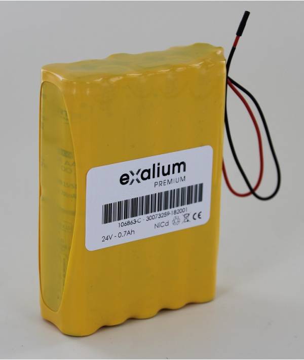 Batterie 24V 700mAh NiCd 106863 pour Porte Geze Slimdrive DCU 1-0