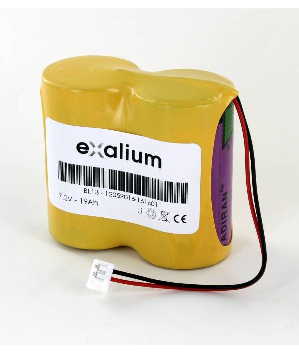 Pile lithium type BL13 Siemens 7.2V 19Ah sirene radio-0