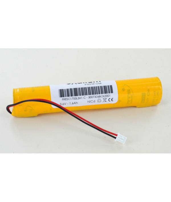 Batterie 3.6V 1.6Ah NiCd FRESC1700L3X1 pour BAES Cooper