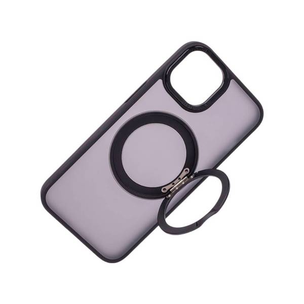 Coque MagSafe pour iPhone 15 Pro Max Antichoc avec Anneau Rotatif