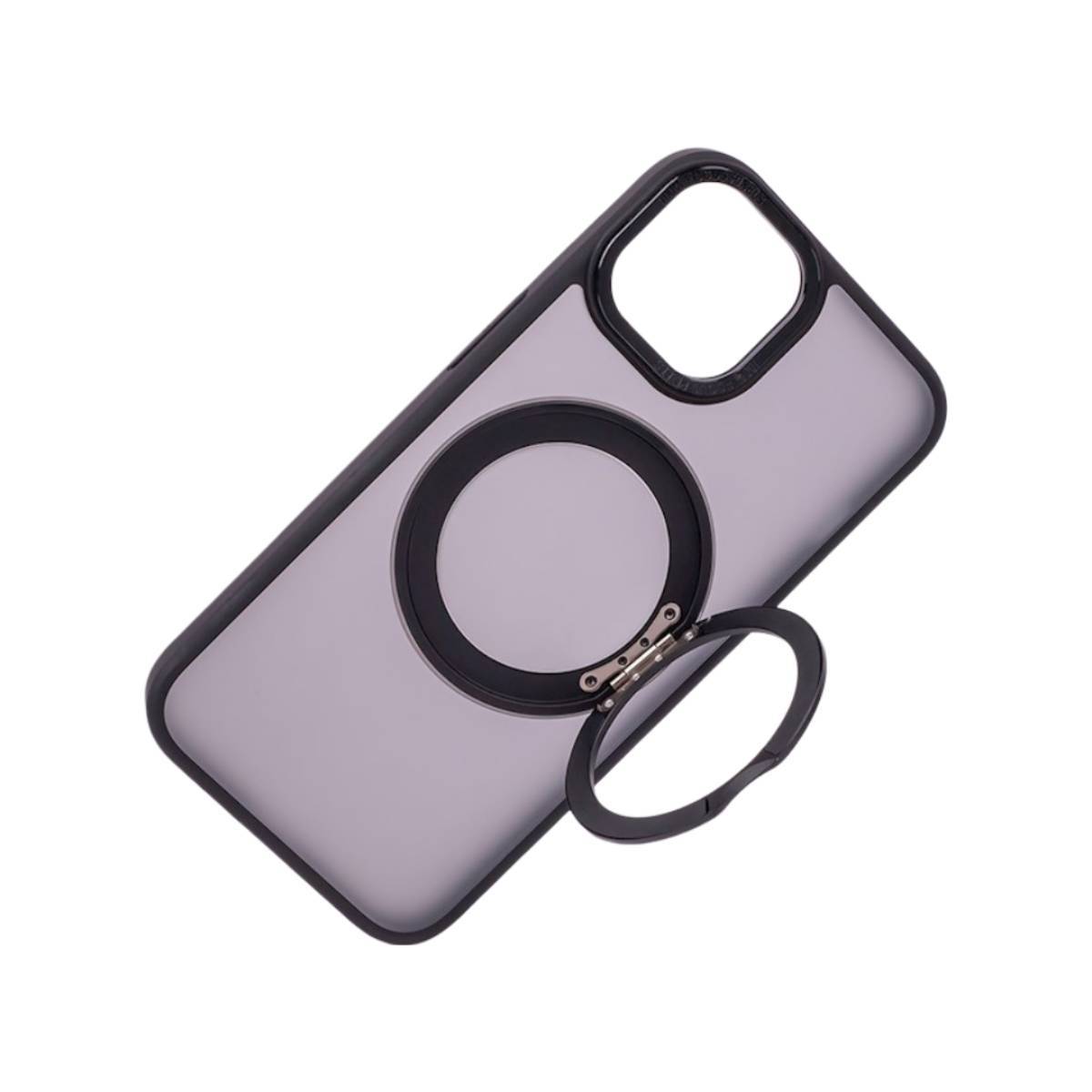 Coque MagSafe pour iPhone 15 Pro Max Antichoc avec Anneau Rotatif-0