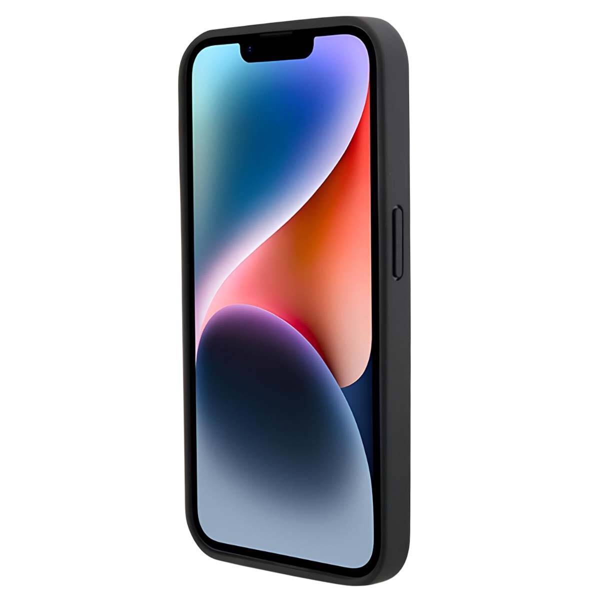 Coque en Cuir pour iPhone 15 Pro avec Logo Twist Métal-2