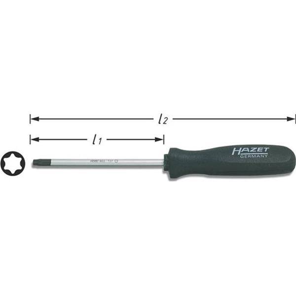 Hazet pour l'atelier Tournevis Torx Taille (tournevis) T 27 Longueur de la lame: 99 mm 1 pc(s)-1