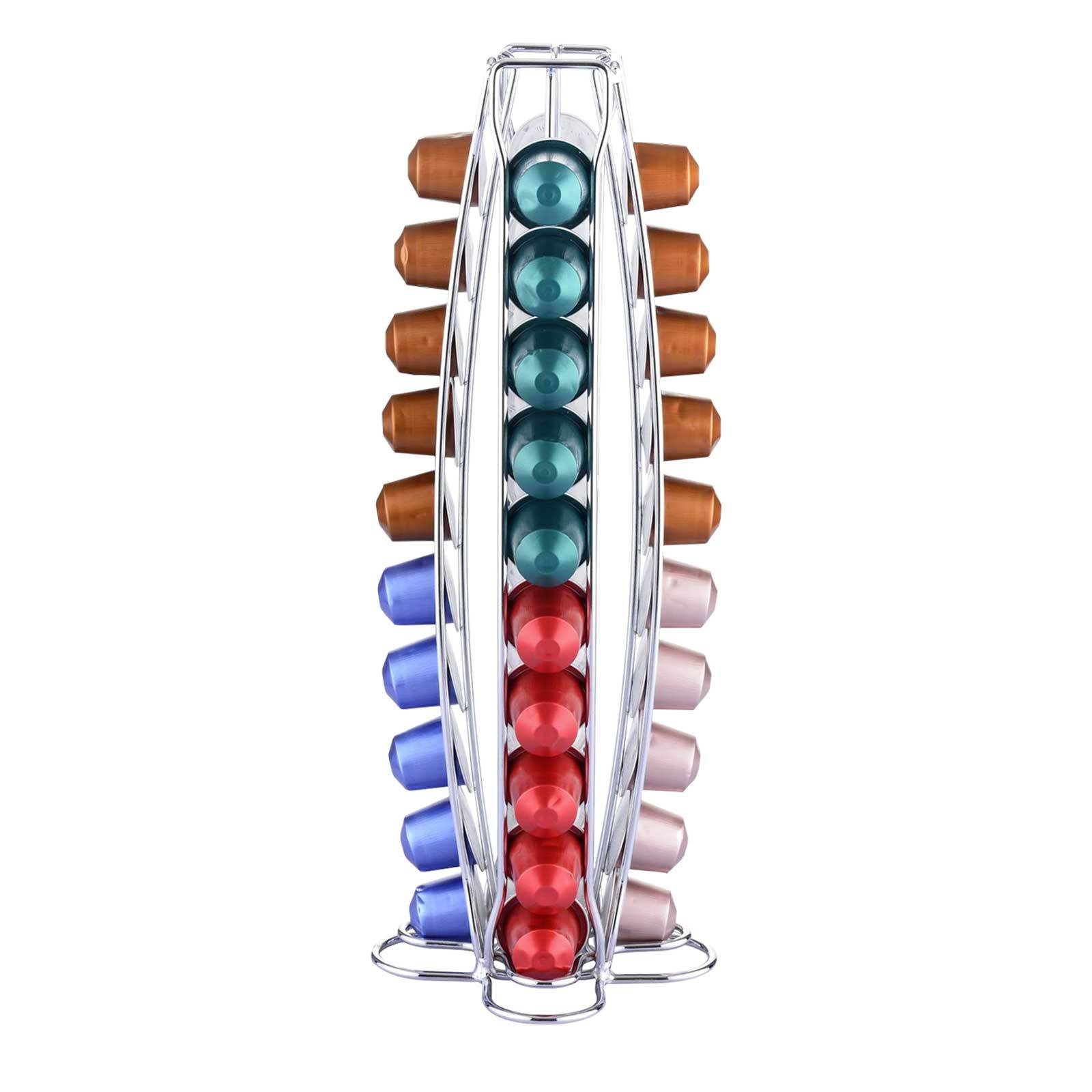 Distributeur pour 40 Capsules Nespresso Tour Élancé en Métal-0