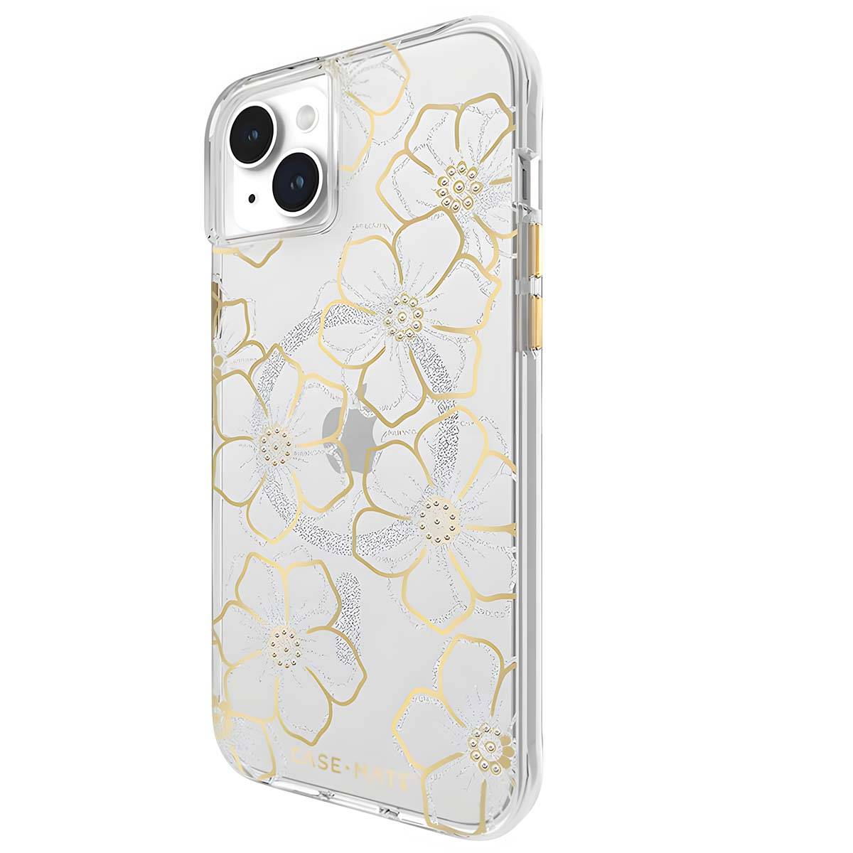 Coque Compatible MagSafe pour iPhone 15 Plus avec Design Floral Gems-2