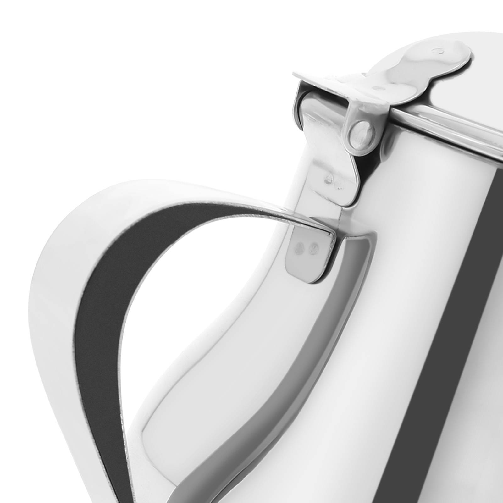 Théière en Acier Inox Capacité 0,5L avec Bec Verseur et Couvercle-3