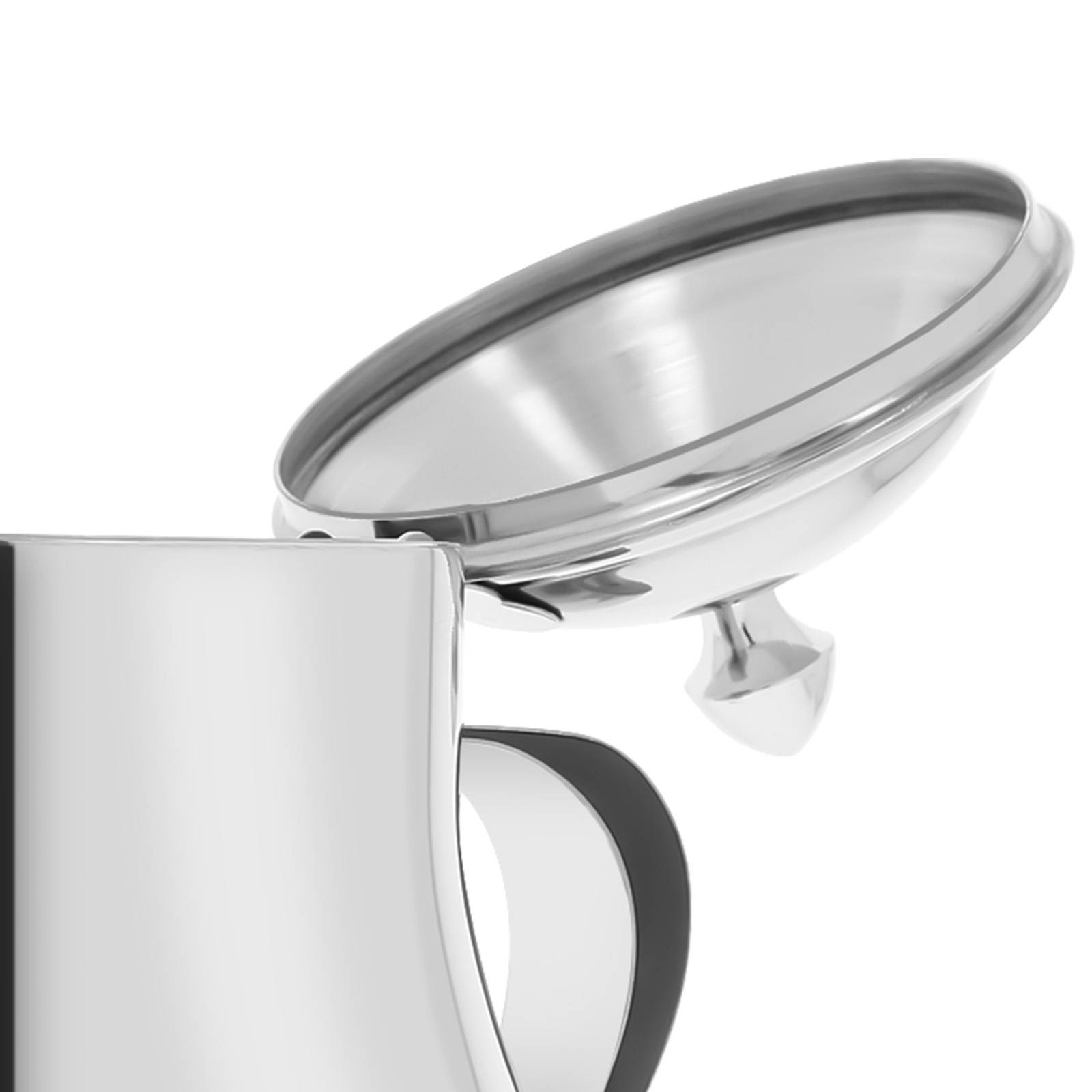 Théière en Acier Inox Capacité 1,4L avec Bec Verseur et Couvercle-4