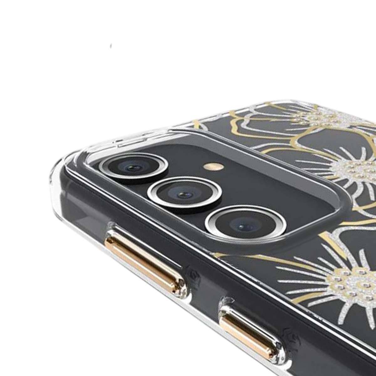 Coque pour Galaxy S24 Motif Floral Gems Antimicrobienne Ultra Résistant-4