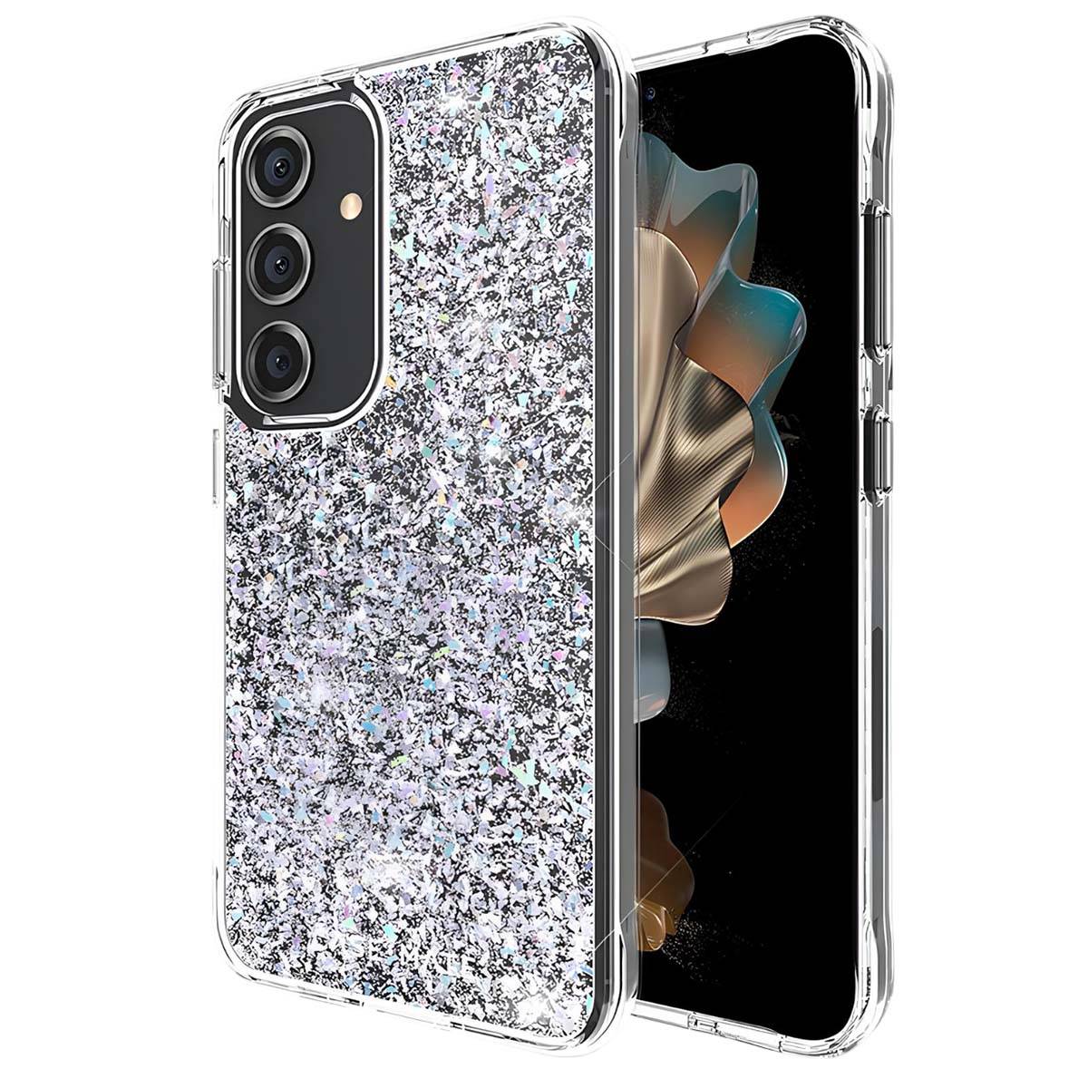Coque pour Samsung Galaxy S24 Design Paillettes Disco Iridescents-0