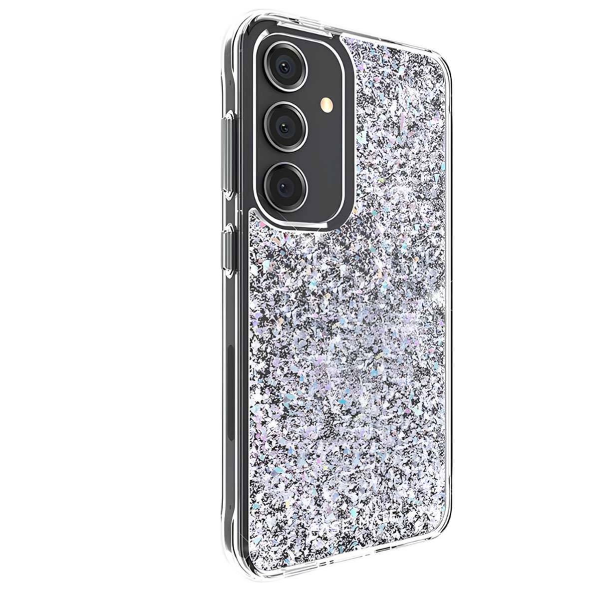 Coque pour Samsung Galaxy S24 Design Paillettes Disco Iridescents-4