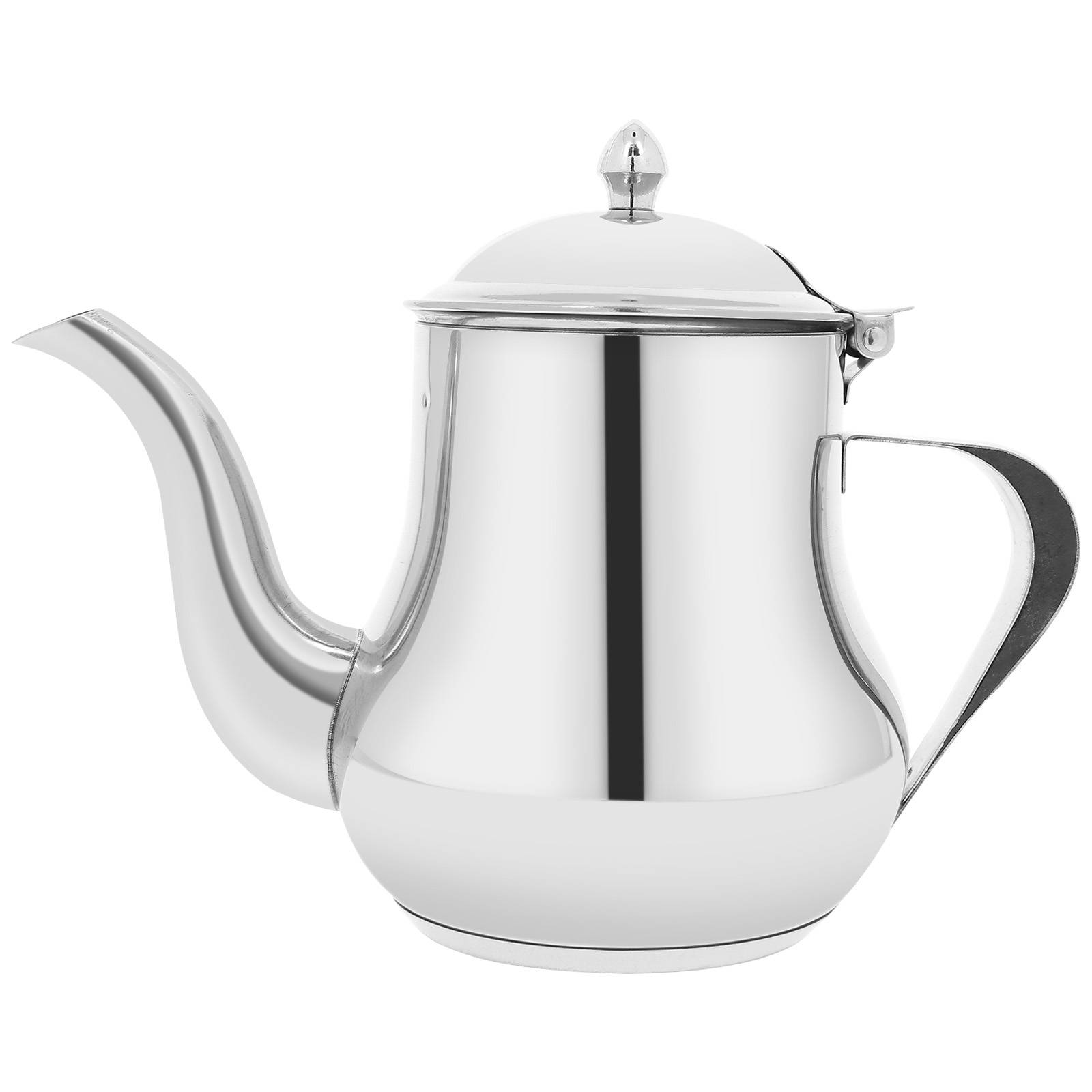 Théière en Acier Inox Capacité 1L avec Bec Verseur et Couvercle-4