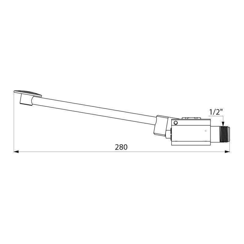 Robinet à commande au pied mâle 15-21-1