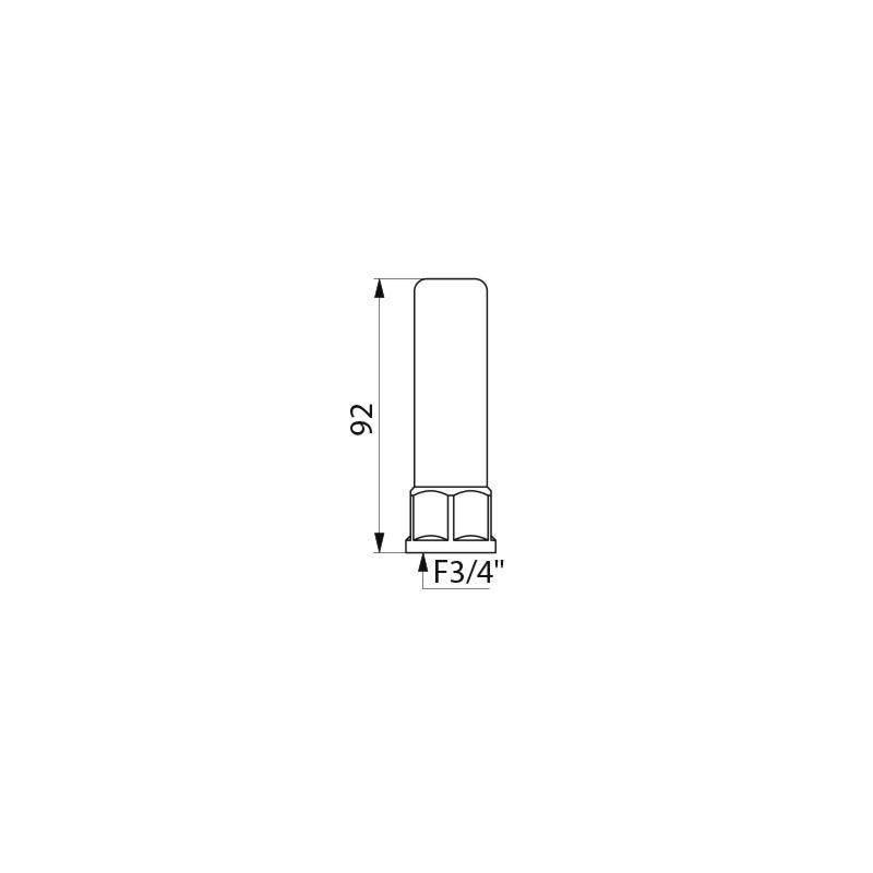 Anti-bélier à ressort Femelle 3/4" DELABIE 23020-2