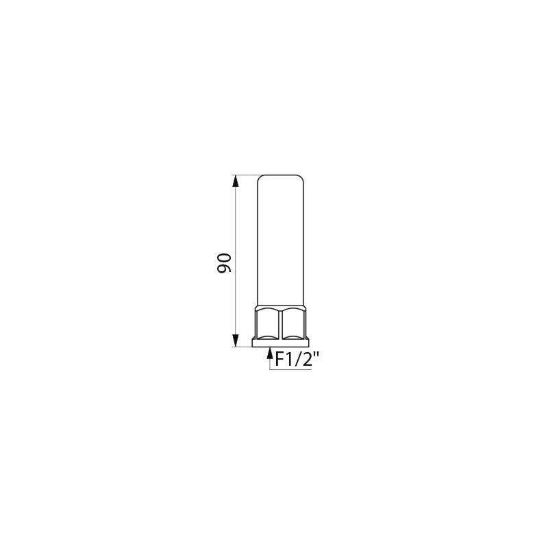 Anti-bélier à ressort Femelle 1/2" DELABIE 23015-2