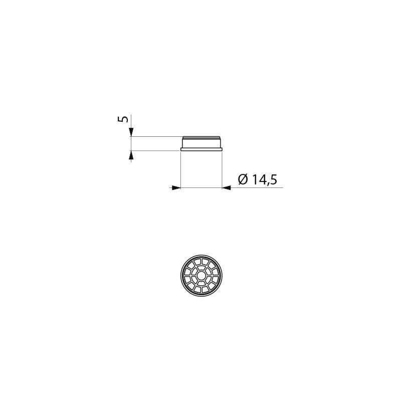 Brise-jet Hostaform pour Temposoft 2, Tempomix 2 et 3 DELABIE BJ13V-1