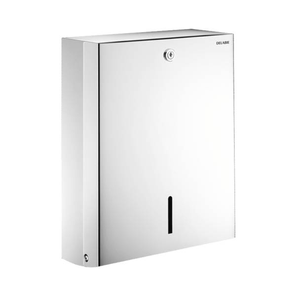 Distributeur d'essuie-mains en inox, pour 500 formats DELABIE 510601P