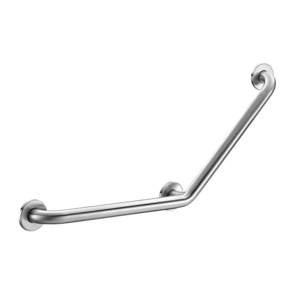 Barre de maintien coudée 135° Basic satiné, 400 x 400 mm DELABIE 35082S