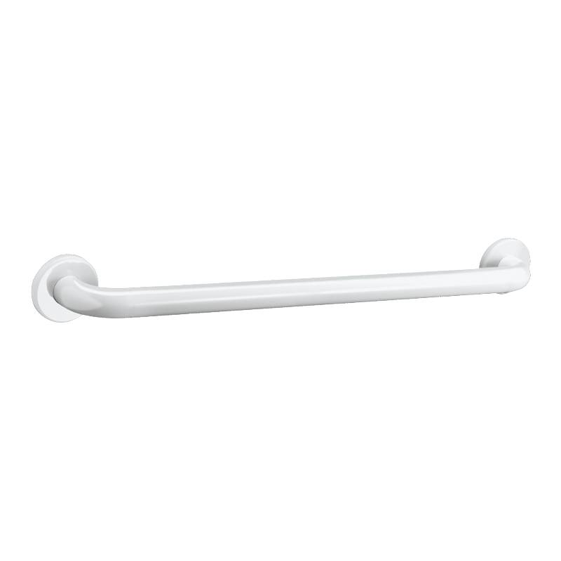 Barre de relèvement droite BASIC inox époxy blanc Ø32 600mm-0