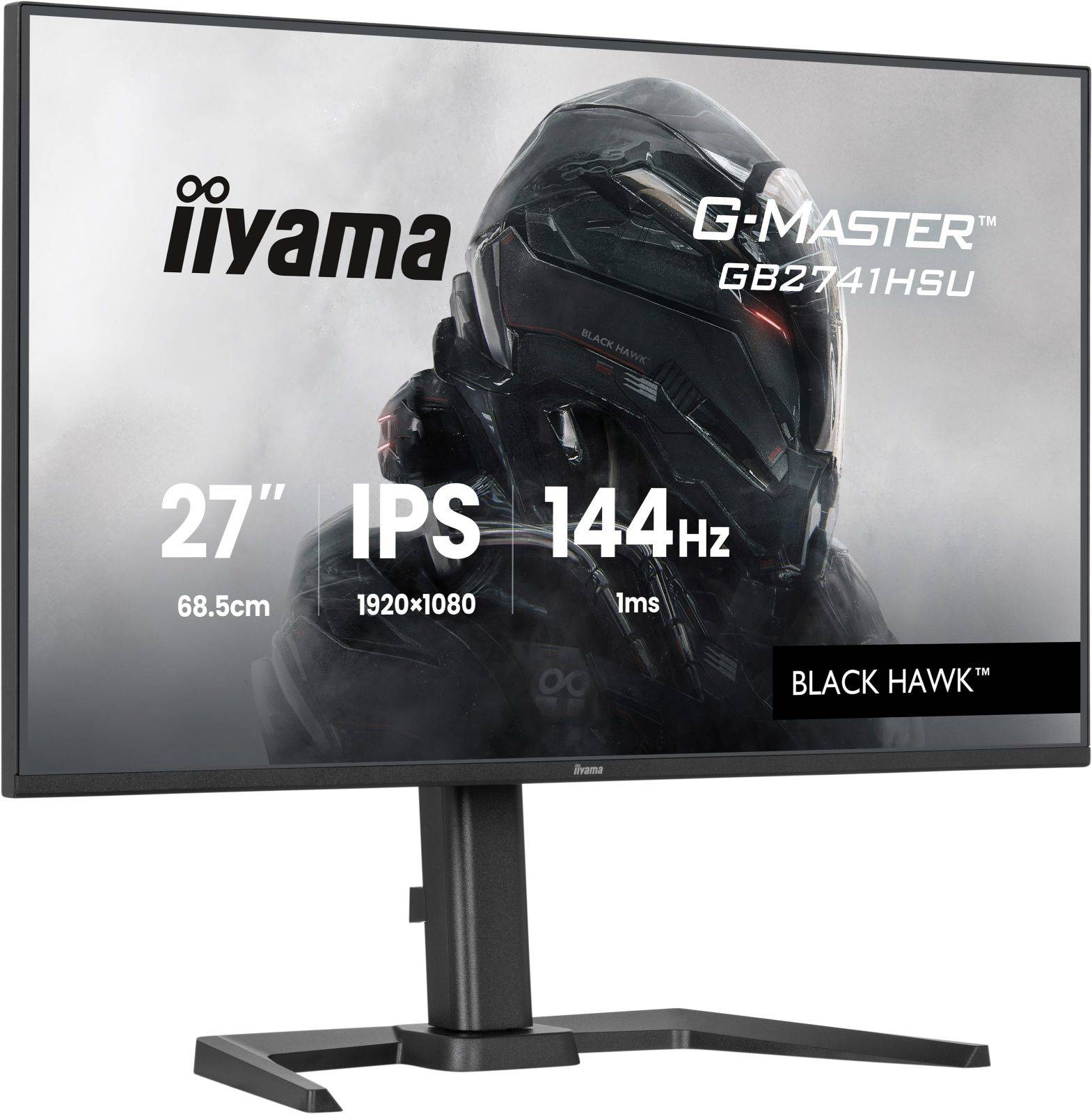 Ecran IIYAMA 27'' 1ms G-Master Black Hawk Noir IPS 1920x1080 16:9 144Hz 350cd/m-3