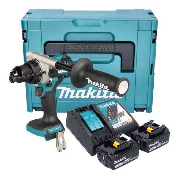 Perceuse à percussion 18V LXT -2×4.0 Ah- en MAKPAC  MAKITA DHP492RMJ
