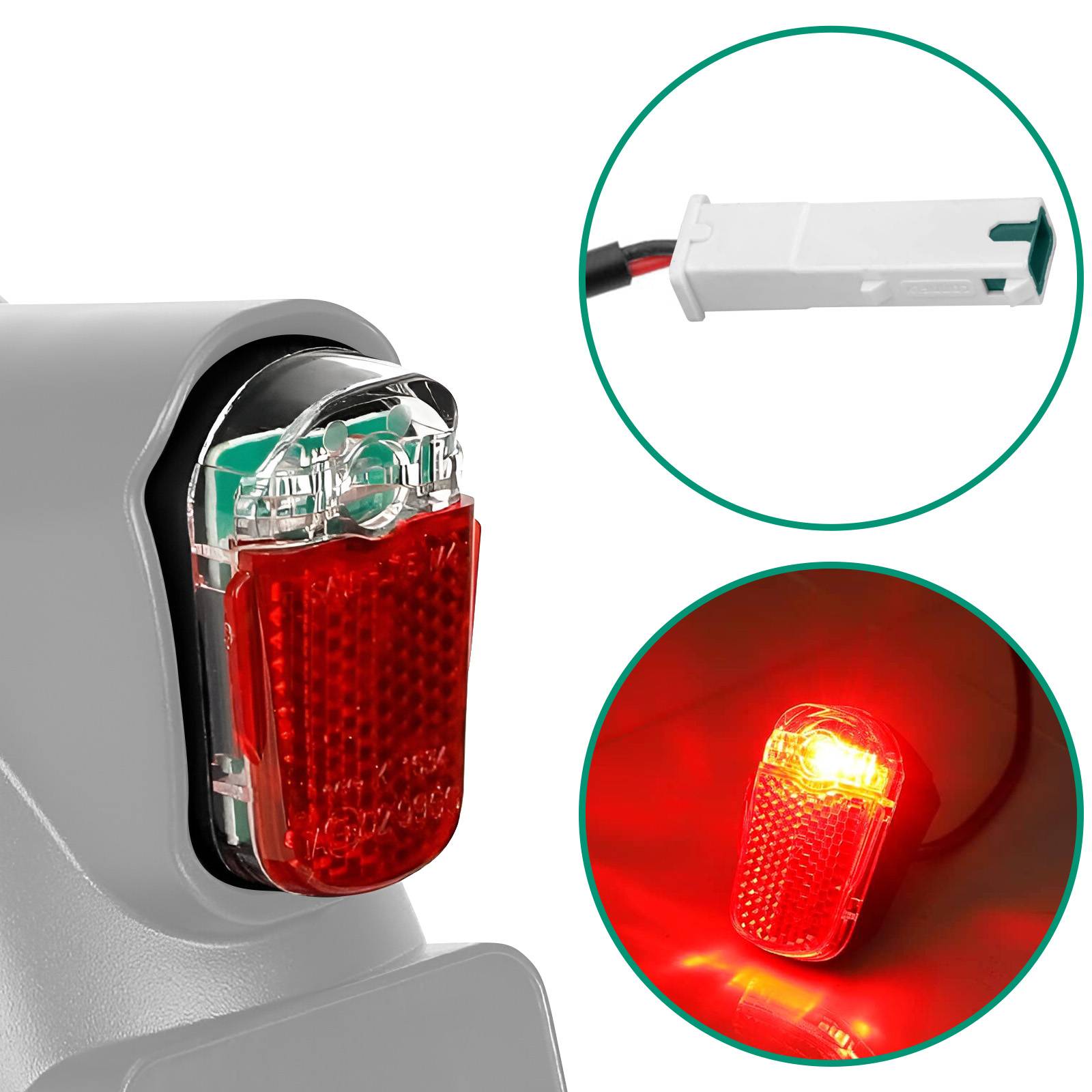 Phare Arrière LED pour Ninebot G30 Éclairage Puissant-3