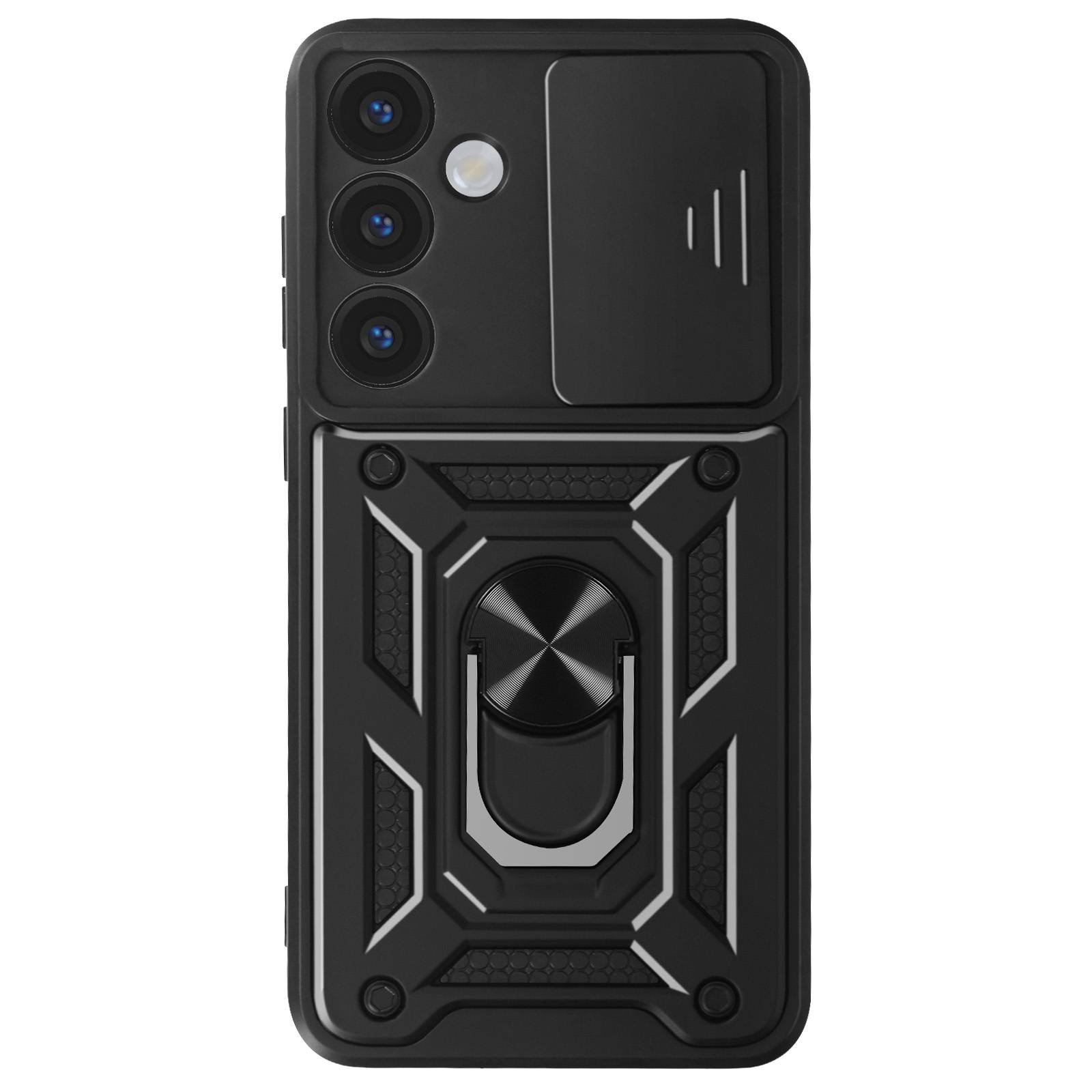 Coque pour Samsung Galaxy S24 Bague Support Cache Caméra Coulissant-0