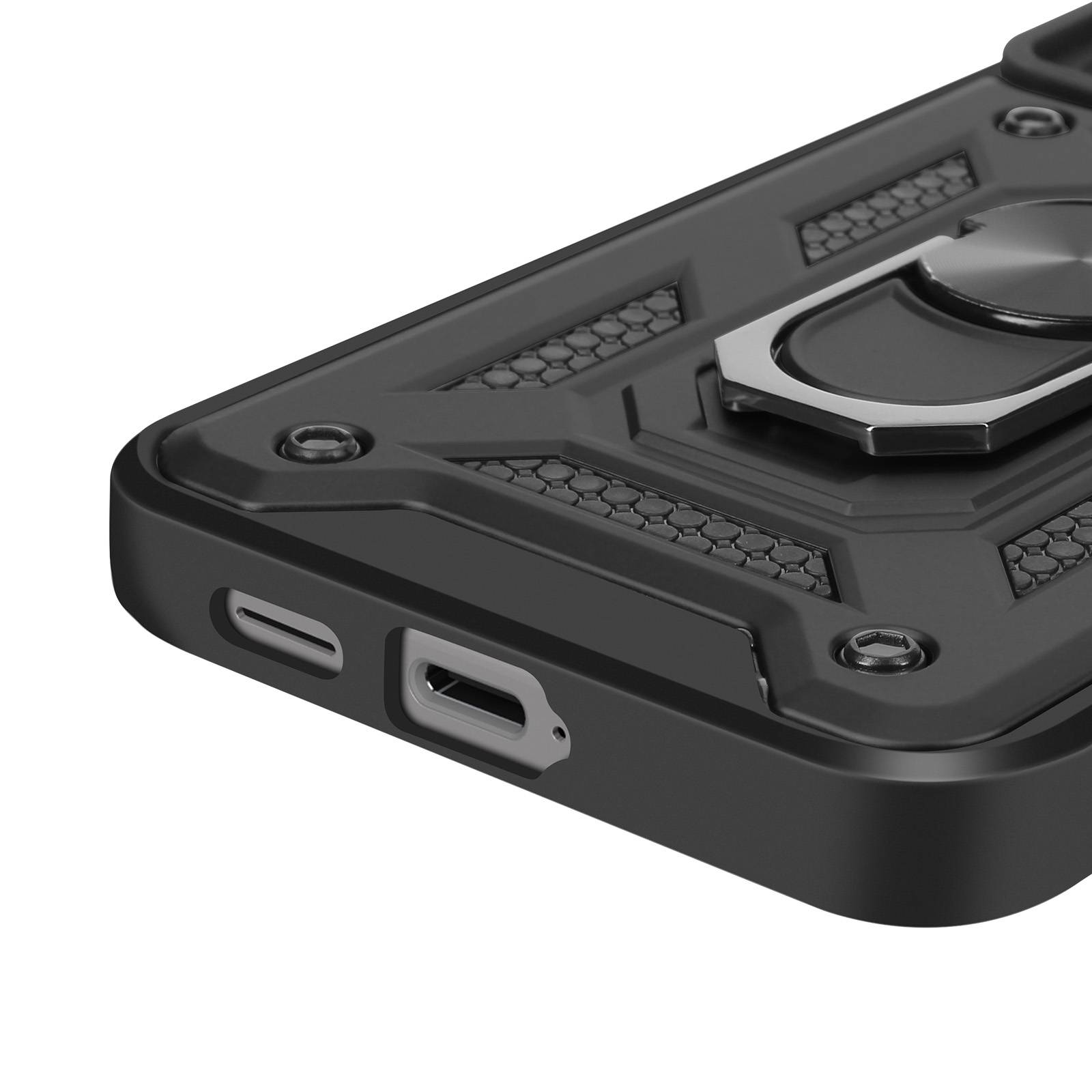 Coque pour Samsung Galaxy S24 Bague Support Cache Caméra Coulissant-4