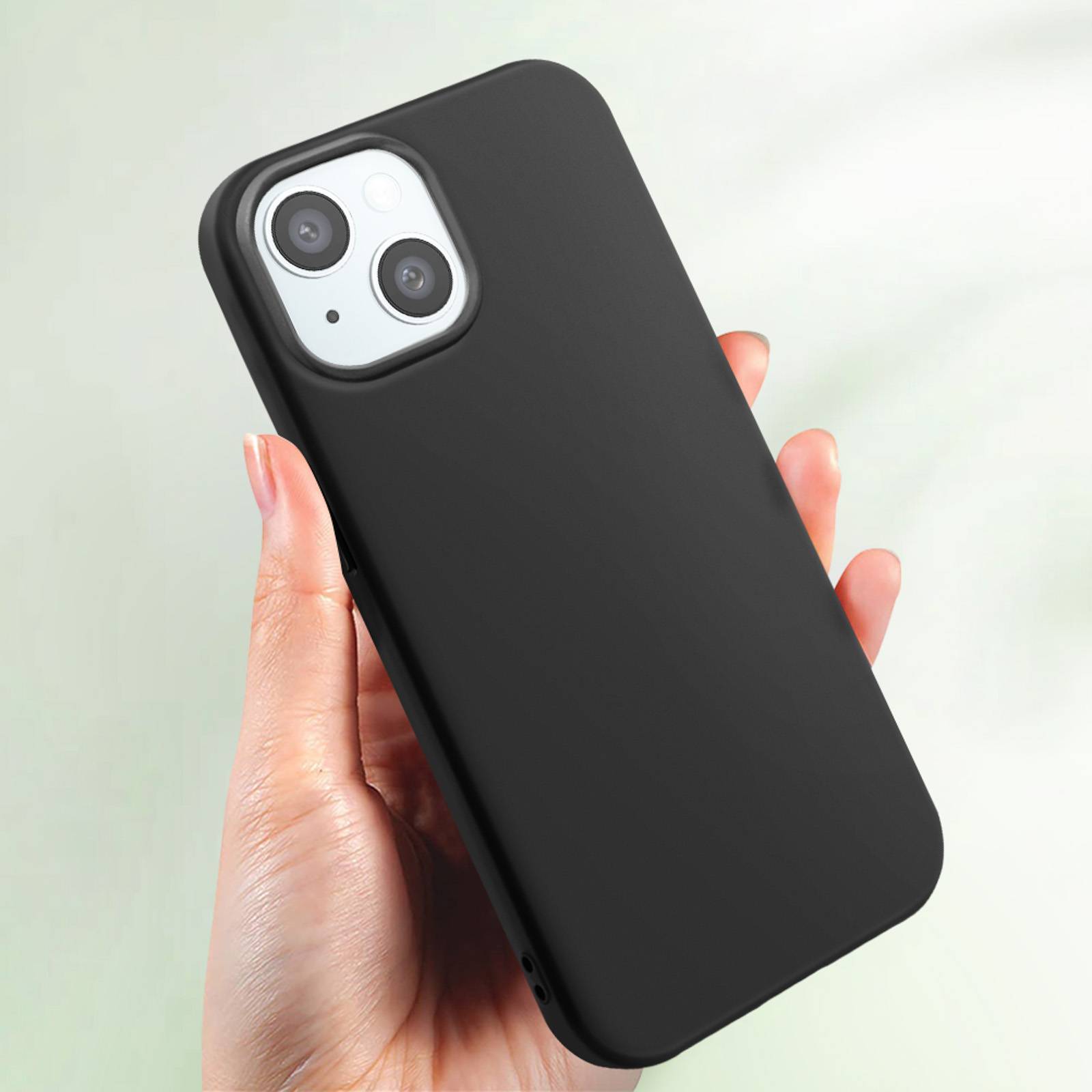 Coque pour iPhone 15 Silicone Souple Revêtement Fin-1