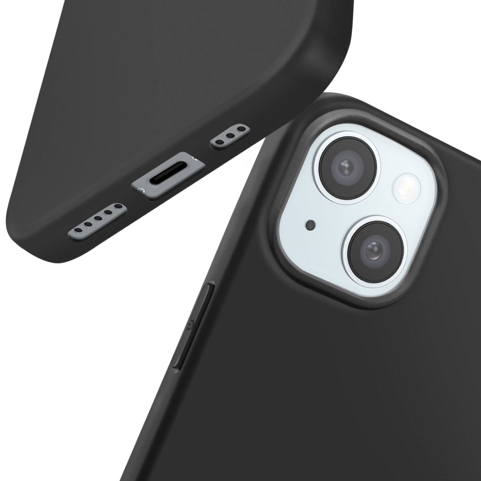 Coque pour iPhone 15 Silicone Souple Revêtement Fin-2