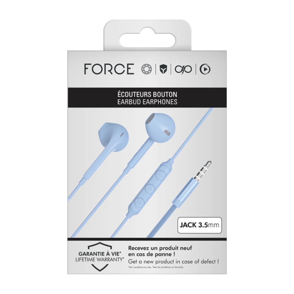 Écouteurs Jack 3.5mm avec une Conception Renforcée-1