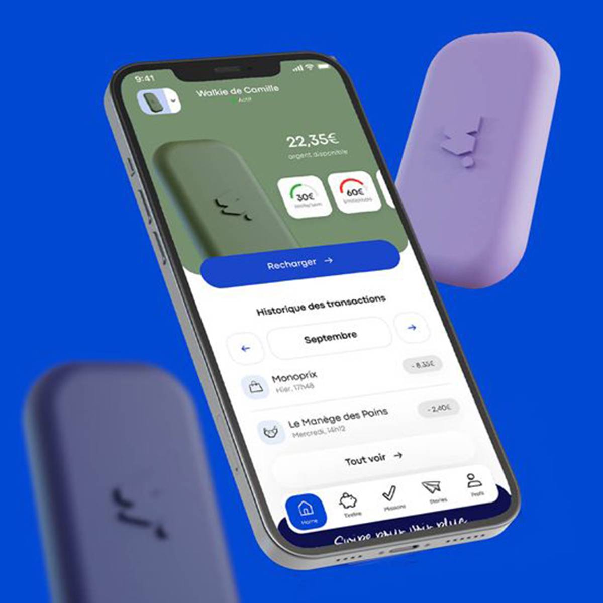 Porte-monnaie sans Contact avec Coque Modèle POP Compact et Simple d'Usage-3