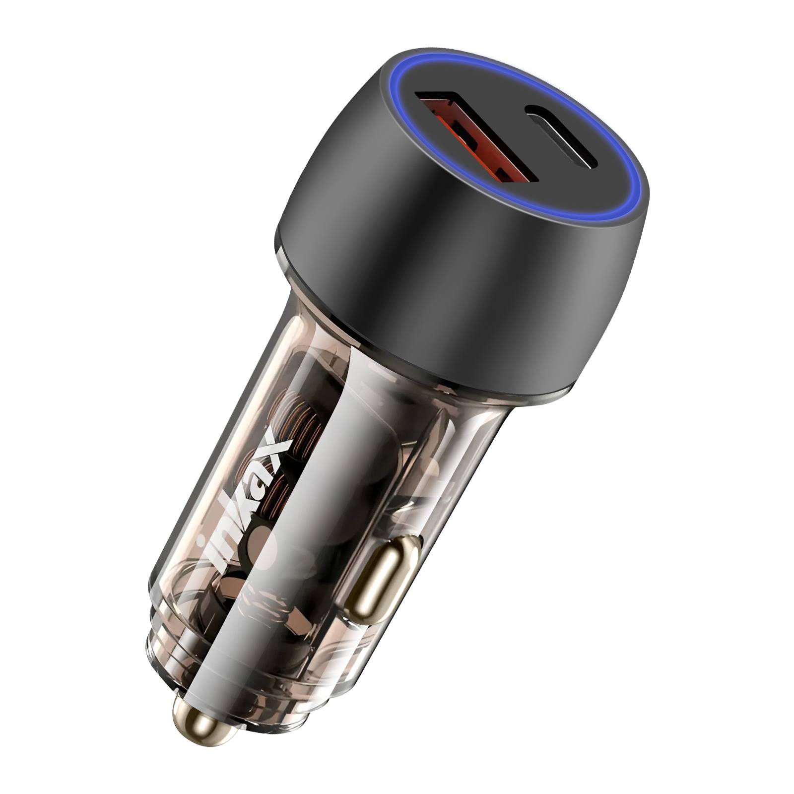 Chargeur Allume Cigare 48W USB-C + USB Charge Rapide Indicateur LED-0