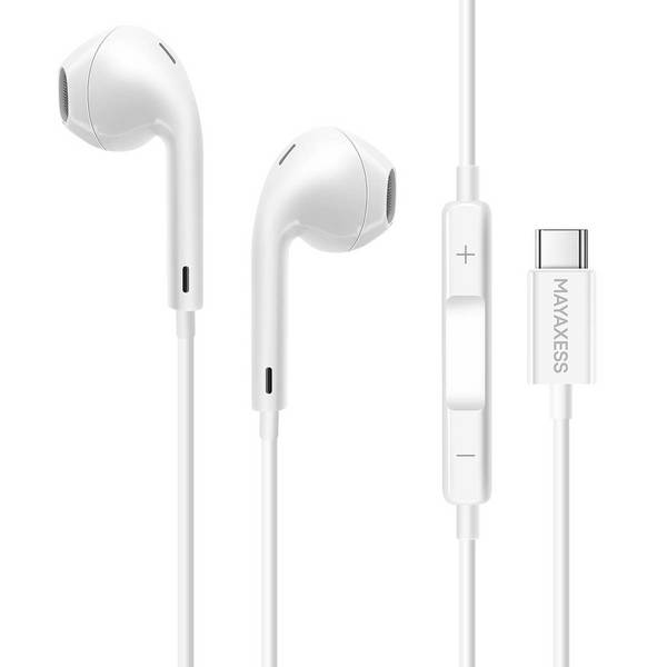 Écouteurs pour iPhone 17 Pro Filaires USB-C avec Micro intégré