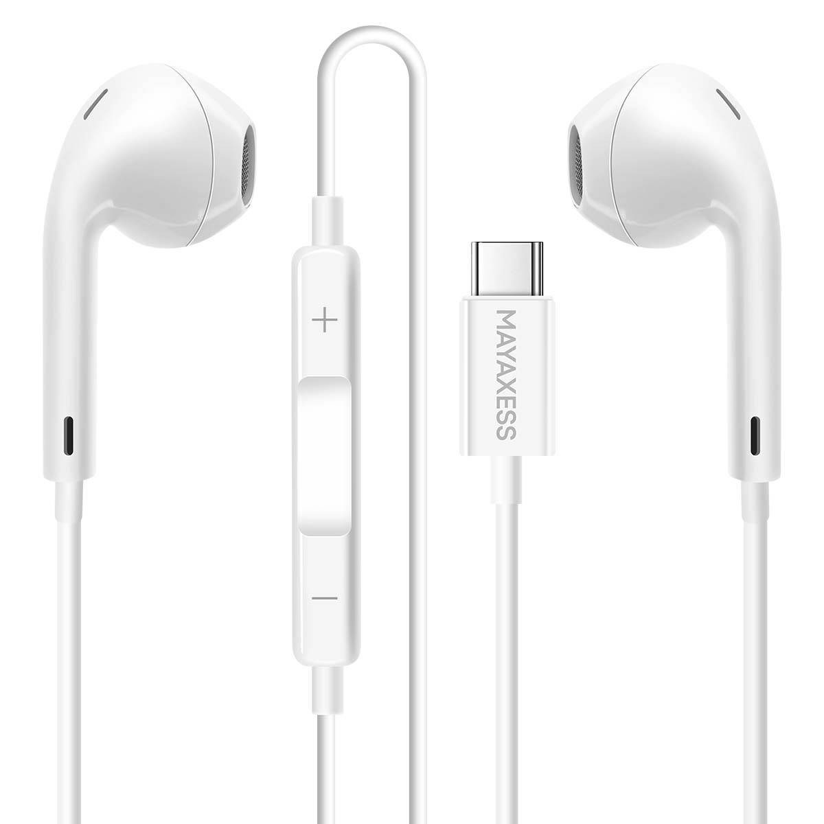 Écouteurs pour Google Pixel 10 Pro Filaires USB-C avec Micro intégré-0