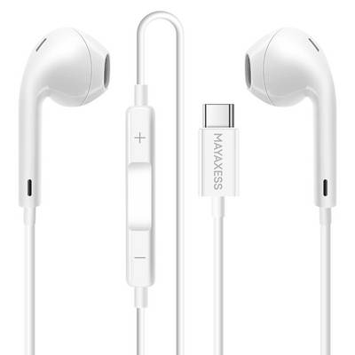 Écouteurs pour Google Pixel 10 Pro Filaires USB-C avec Micro intégré-0