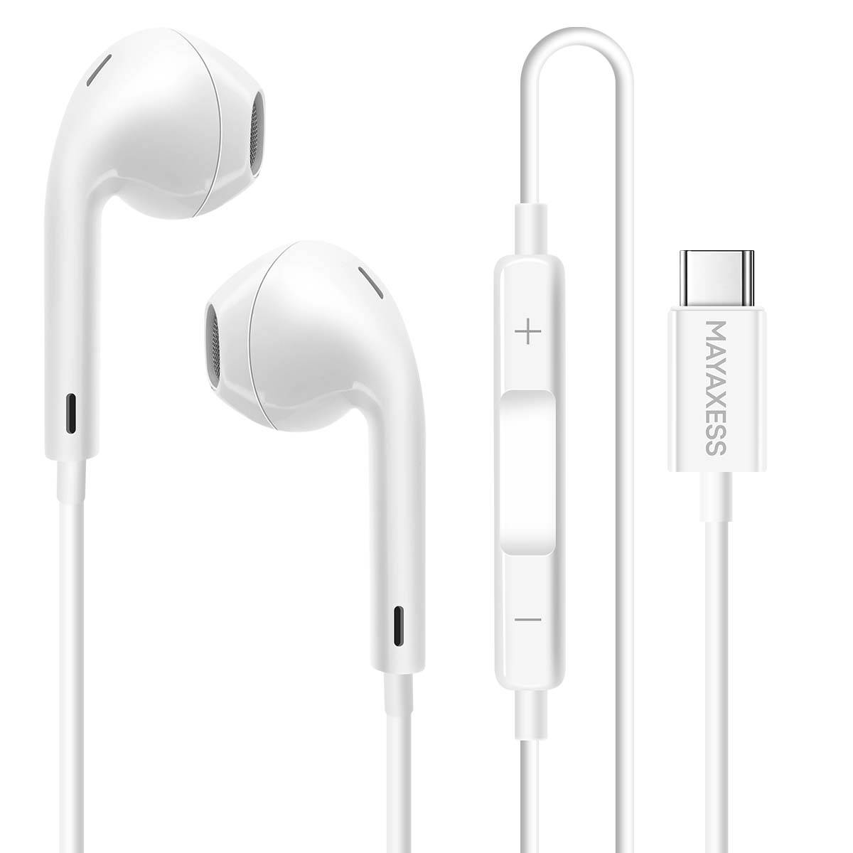 Écouteurs Filaires USB-C pour Google Pixel 10 avec Micro intégré-0