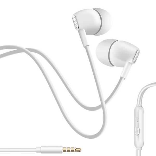 Écouteurs Filaires Jack 3,5 mm avec Microphone Intégré