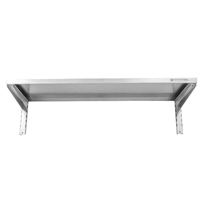 Etagère Murale en Inox sur Crémaillères - L 1200 x P 400 mm-2