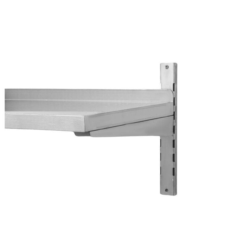 Etagère Murale en Inox sur Crémaillères - L 1000 x P 400 mm-2