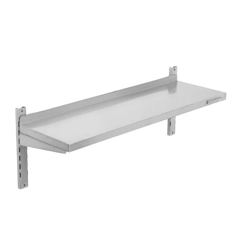 Etagère Murale en Inox sur Crémaillères - L 1000 x P 300 mm-2