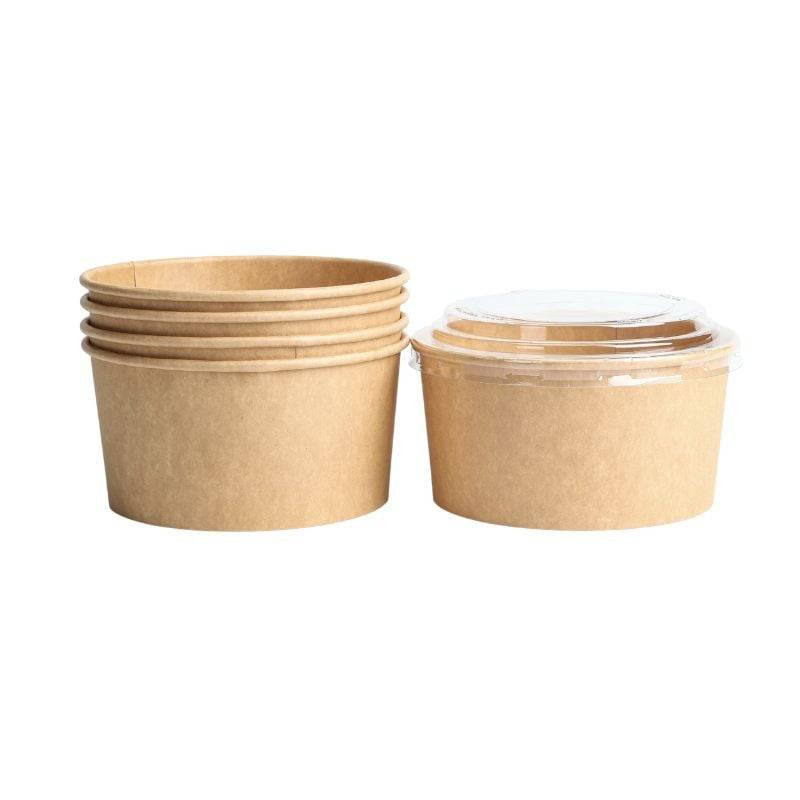 Bol à Salade Kraft - 1000 ml - Lot de 50-4