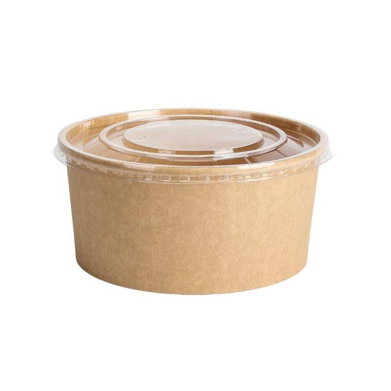 Bol à Salade Kraft - 1300 ml - Lot de 50-0